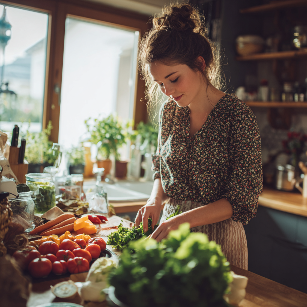 Čerstvé zdravé potraviny a zelenina